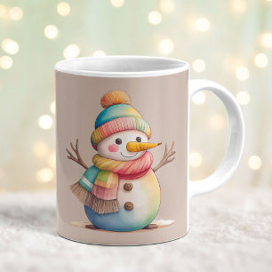 Süßer Schneemann Lass Es Schneien Kaffeetasse