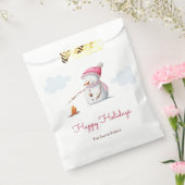 Süßer Schneemann röstet Marshmallows Geschenktütchen (Versiegelt)