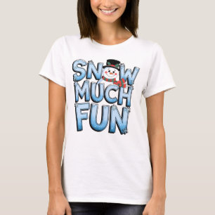 Süßer Schneemann Schnee Viel Spaß Winter Weihnacht T-Shirt