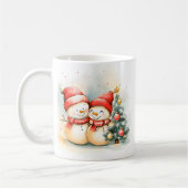 Süßer Schneemann Weihnachts-Tassen-Wrapper Kaffeetasse (Links)