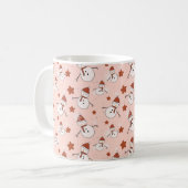 Süßer Schneemann-Weihnachtsbecher Kaffeetasse (Vorderseite Links)