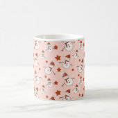 Süßer Schneemann-Weihnachtsbecher Kaffeetasse (Mittel)