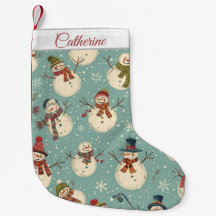 Süßer Schneemann-Weihnachtsstrumpf