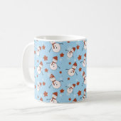 Süßer Schneemann Winterbecher Kaffeetasse (Vorderseite Links)
