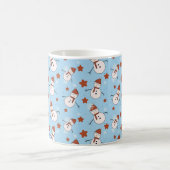 Süßer Schneemann Winterbecher Kaffeetasse (Mittel)
