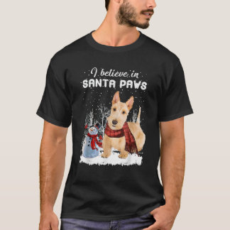 Süßer Schottischer Terrier-Hund Weihnachts-Schneem T-Shirt
