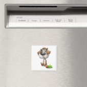 Süßer schuldiger zotteliger Hund Cartoon Magnet (In Situ (Geschirrspüler))