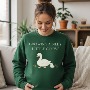 süßer Schwangerschafts-Sweater Growing a Silly Lit Sweatshirt