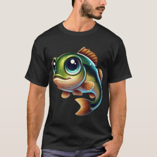 Süßer Schwarzbarsch-Fisch T-Shirt
