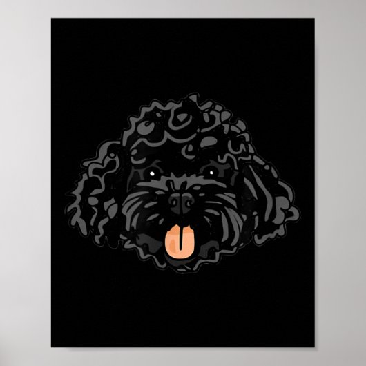 Süßer schwarzer Apoo Poster (Vorne)