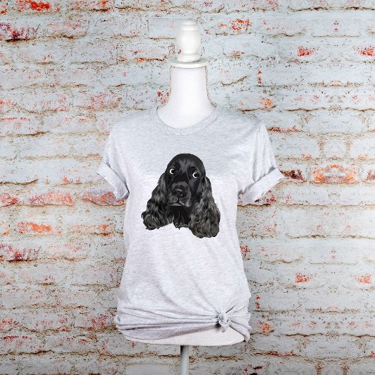 Süßer schwarzer Cocker Spaniel T-Shirt