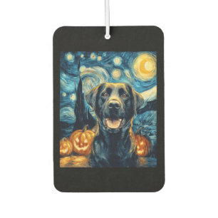 Süßer schwarzer Labrador-Hund Halloween Jack O Lan Autolufterfrischer