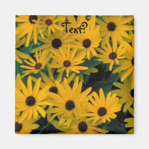Süßer schwarzer mit Augen Susans FlowersFridge Magnet