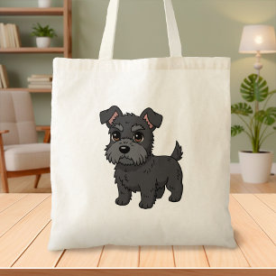 Süßer schwarzer schottischer Terrier-Hund Tragetasche