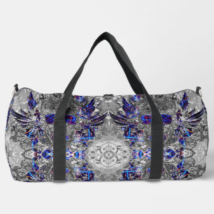 Süßer schwarzer weißer bunter Neon-Totenkopf Duffle Bag