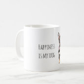 Süßer schwarzer Welpe Kaffeetasse (Vorderseite Links)