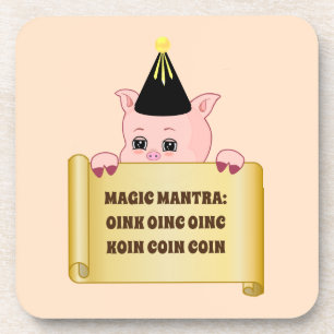Süßer Schwein Guru Getränkeuntersetzer