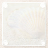 Süßer Seashell Glasuntersetzer (Rückseite)