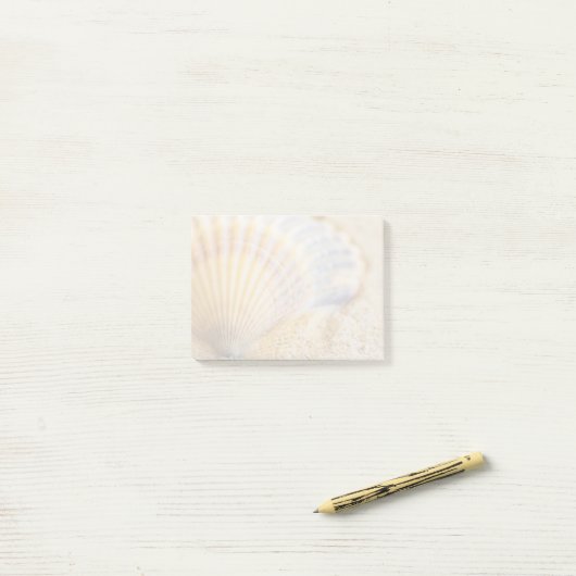 Süßer Seashell Post-it Klebezettel (Auf Schreibtisch)