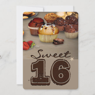 Süßer sechzehnter Geburtstag Einladung
