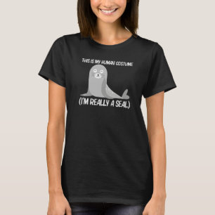 Süßer Seehund Für Männer Frauen Seelöwe Zoo Tier T-Shirt
