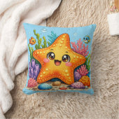 Süßer Seestern Kawaii Kissen (Decke)