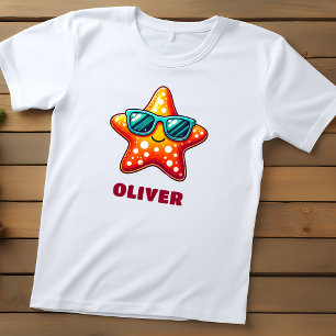 Süßer Seestern mit Sonnenbrille Kleinkind T-shirt