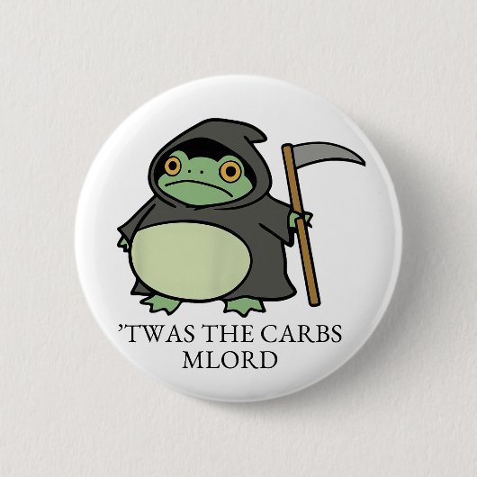Süßer Sensenmann-Frosch – Die Kohlenhydrate, M’Lor Button (Vorderseite)