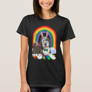 Süßer Sheepadoodle Frohe Ostern Eier Hase Hund Kin T-Shirt
