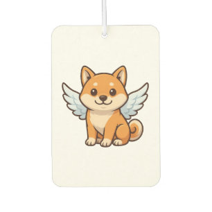 Süßer Shiba Inu Engel Cartoon Hund Glück Autolufterfrischer