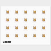 Süßer Shiba Inu Kaffee Stern Aufkleber (Blatt)
