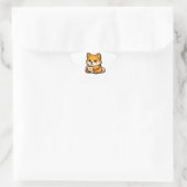 Süßer Shiba Inu Kaffee Stern Aufkleber (Tasche)