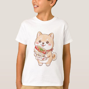 Süßer Shiba Inu mit Taiwan-Wurst-Wrap Kawaii N T-Shirt
