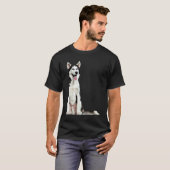 Süßer Sibirischer Husky T-Shirt (Vorne ganz)