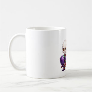 Süßer Skelett-Ritter-Kürbis-Schloss Halloween Kaffeetasse