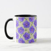 Süßer Sommer-botanische blaue Blume mit Namen Tasse (Links)