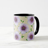 Süßer Sommer-botanische blaue Blume Tasse (VorderseiteRechts)
