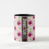 Süßer Sommer-botanische rosa Blume mit Namen Tasse (Zentrum)