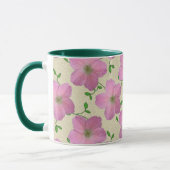 Süßer Sommer-botanische rosa Blume Tasse (Links)