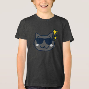 Süßer Sommer-Kawaii-Katz Tri-Blend Shirt