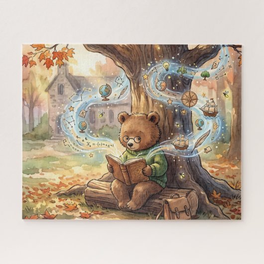 Süßer Sommer Studien Lesebär Puzzle (Horizontal)