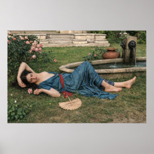 Süßer Sommer von John William Waterhouse Poster