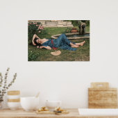 Süßer Sommer von John William Waterhouse Poster (Küche)