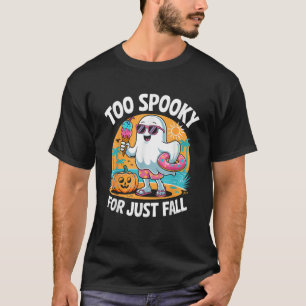 Süßer Sommerween-Geist Lustiger Strand Halloween T-Shirt