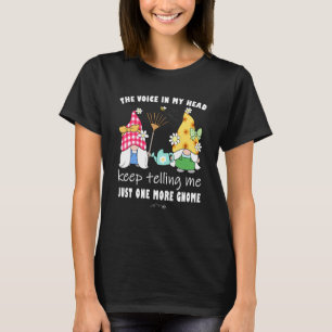 Süßer Sonnenblumen-Gartenzwerg mit Bienen und Blum T-Shirt