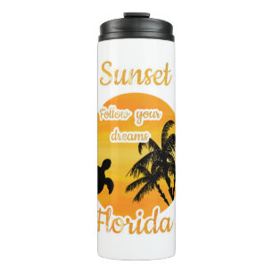 Süßer Sonnenuntergang in Florida Thermosbecher