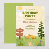 Süßer sonniger Geburtstag Einladung (Vorne/Hinten)