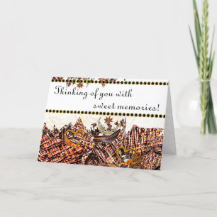 SÜßER SONNTAG! :)  5 X 7 "ICH DENKE AN DICH" KARTE