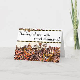 SÜßER SONNTAG! :)  5X7 "ICH DENKE AN DICH" KARTE