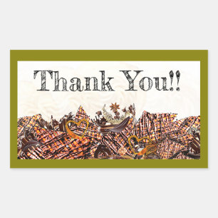 SÜßER SONNTAG! :) RECHTECKIGER AUFKLEBER